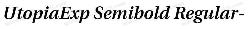 UtopiaExp Semibold Regular字体转换